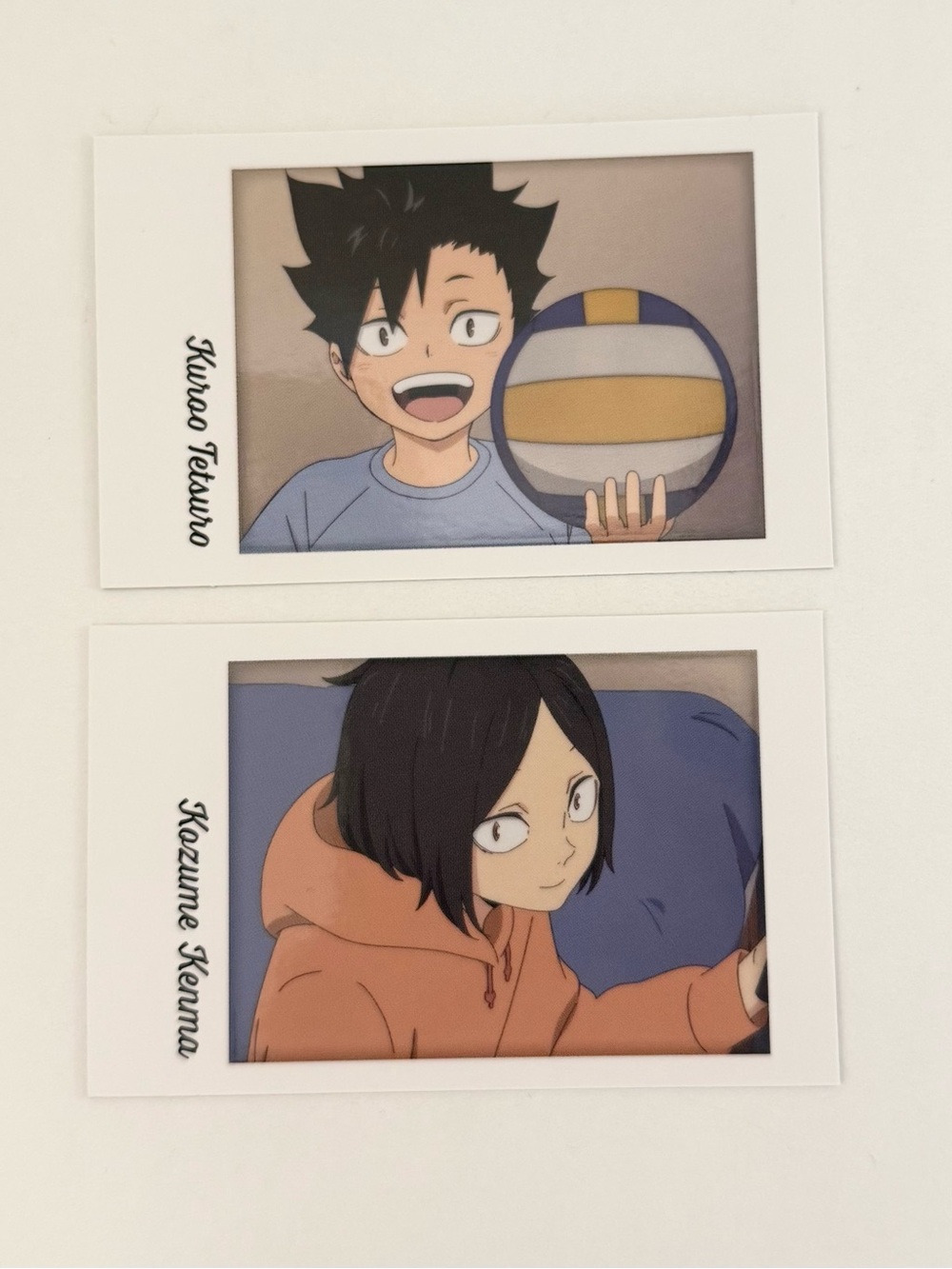 Anime official collectible haikyuu haikyu cards kuroo kenma